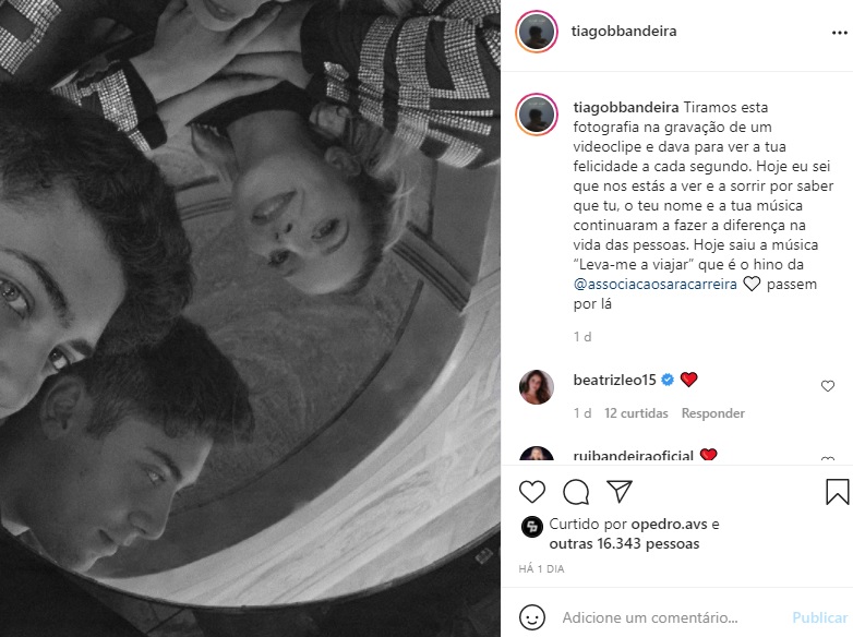 Tiago Bandeira Mostra Se Ao Lado De Sara Carreira Em Fotografia Nica